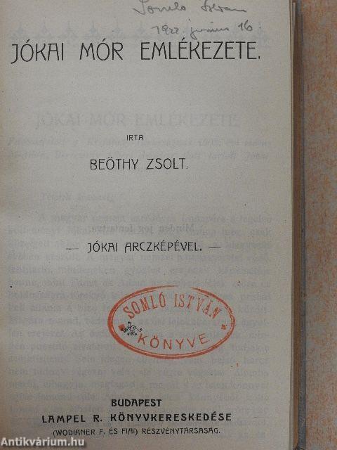 Báró Wesselényi Miklós/Jókai Mór emlékezete/Miklósvárszéki Nagyajtai Cserei Mihály históriája/Katona József élete/Képek Mikszáth Kálmán életéből/Szemelvények Vaszary Kolos beszédeiből