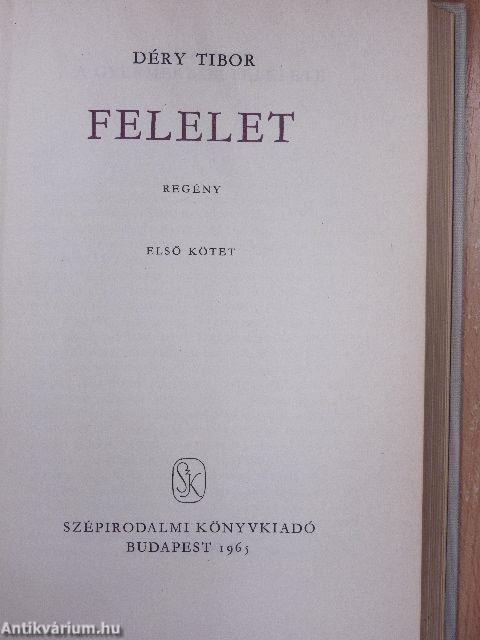 Felelet I-II.