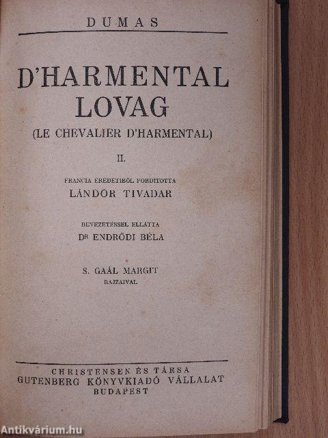 D'Harmental lovag I-III.