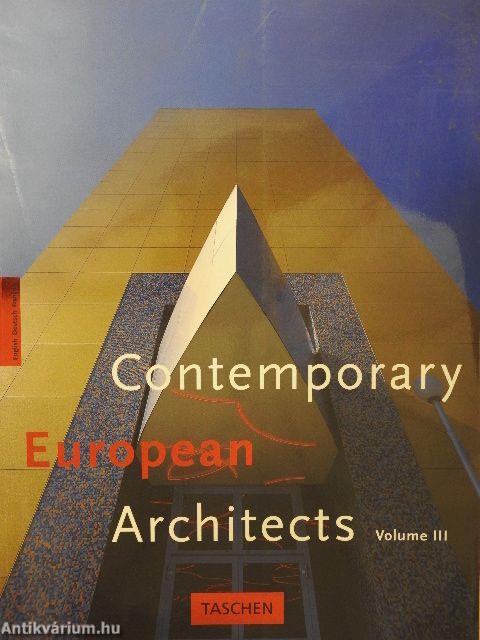 Contemporary European Architects III.