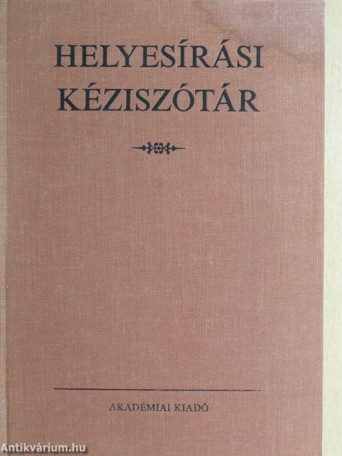 Helyesírási kéziszótár