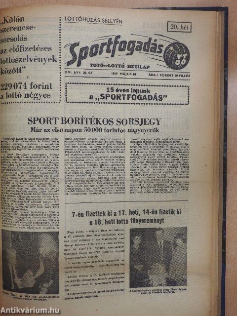 Sportfogadás 1969. (nem teljes évfolyam)