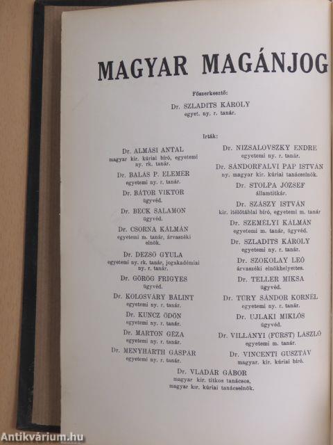 Magyar magánjog I.