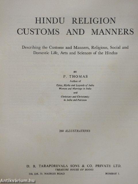 Hindu Religion Customs and Manners