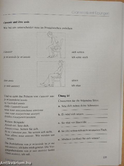 Französisch für Fortgeschrittene - Begleitheft/Arbeitsbuch - 4 db kazettával