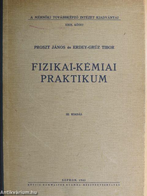 Fizikai-kémiai praktikum