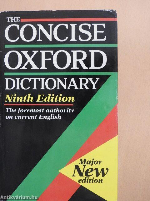 The Concise Oxford Dictionary of Current English