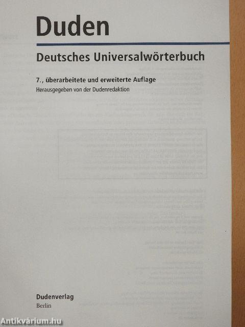 Duden - Deutsches Universalwörterbuch