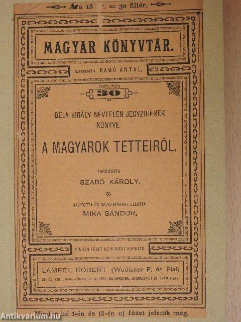 A magyarok tetteiről