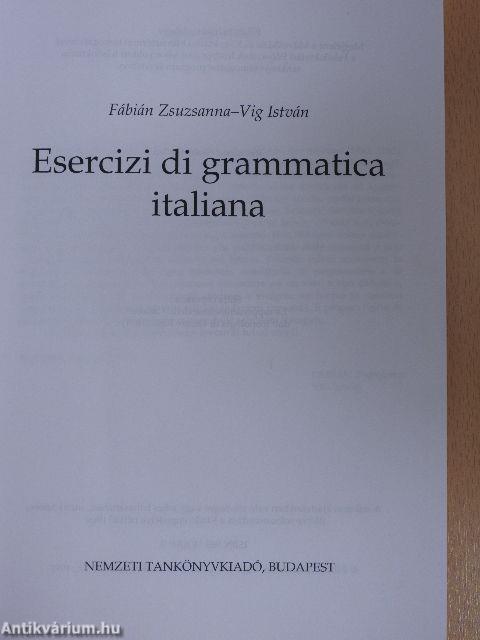 Esercizi di grammatica italiana