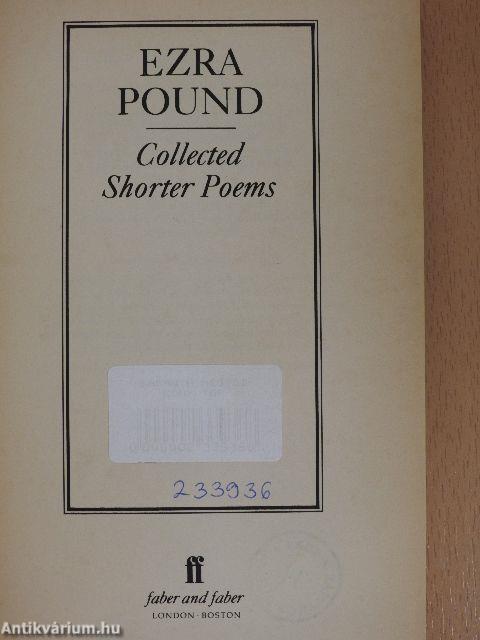 Collected Shorter Poems