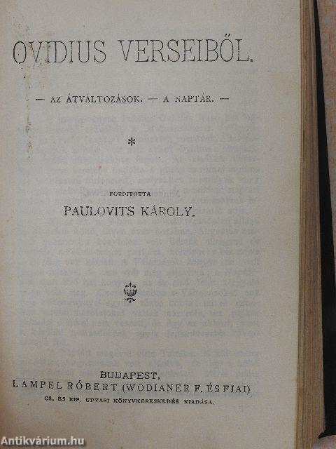 Doktor Holmes kalandjai/Margitka szökése/A dsungel könyve/Ovidius verseiből/Az "Üstökös" és Tallérossy Zebulon/A farkas/Német elbeszélők tára/Mikes Kelemen válogatott törökországi levelei/Elbeszélések