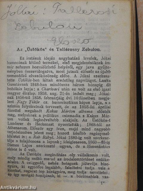 Doktor Holmes kalandjai/Margitka szökése/A dsungel könyve/Ovidius verseiből/Az "Üstökös" és Tallérossy Zebulon/A farkas/Német elbeszélők tára/Mikes Kelemen válogatott törökországi levelei/Elbeszélések