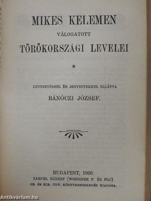 Doktor Holmes kalandjai/Margitka szökése/A dsungel könyve/Ovidius verseiből/Az "Üstökös" és Tallérossy Zebulon/A farkas/Német elbeszélők tára/Mikes Kelemen válogatott törökországi levelei/Elbeszélések