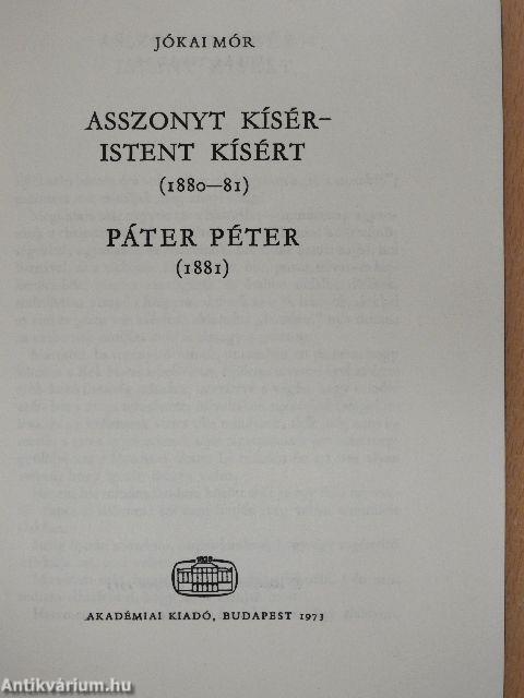 Asszonyt kísér - Istent kísért/Páter Péter