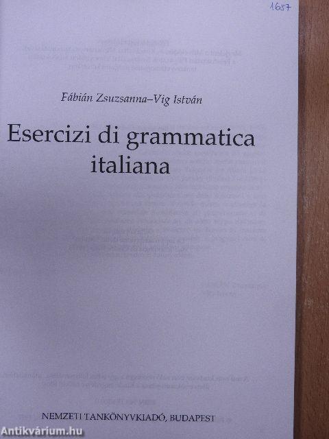 Esercizi di grammatica italiana