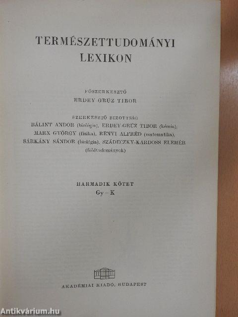 Természettudományi lexikon 3.