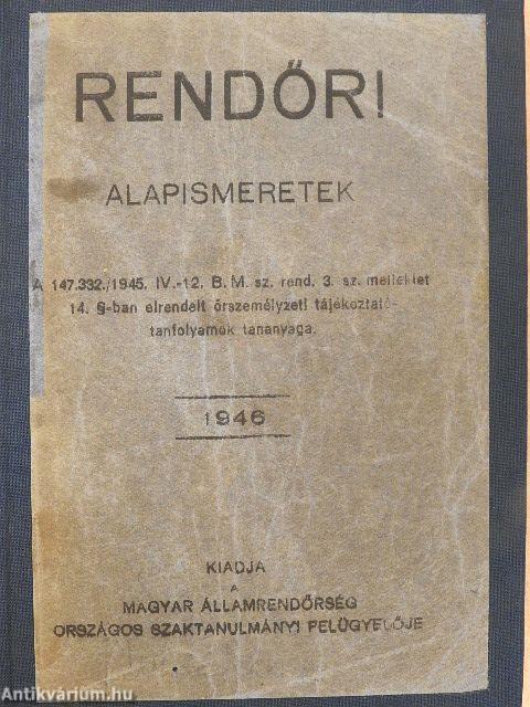 Rendőri alapismeretek