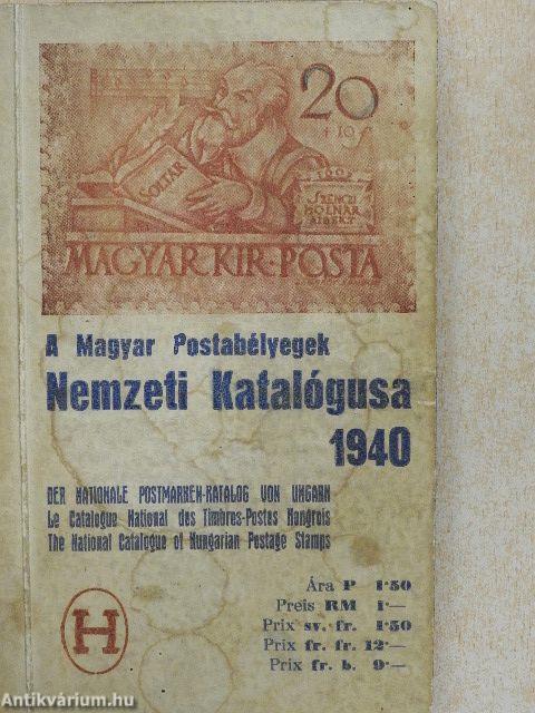 A magyar postabélyegek nemzeti katalógusa 1940