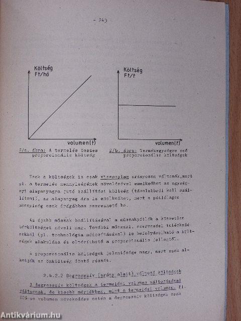 Élelmiszeripari gazdaságtan I.