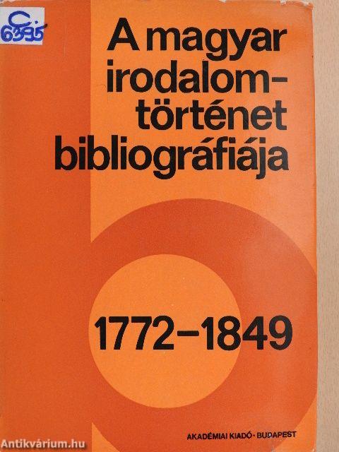 A magyar irodalomtörténet bibliográfiája 2.