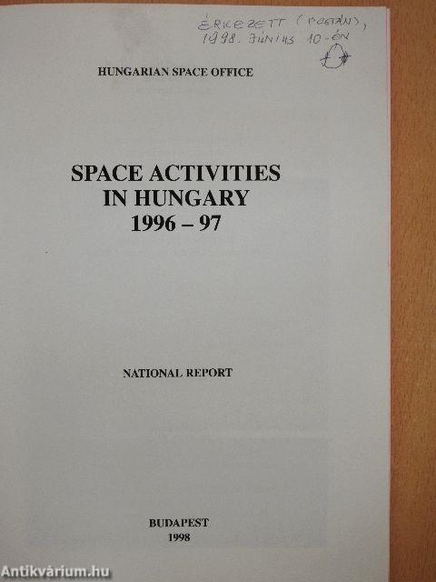 Space activities in Hungary 1996-97