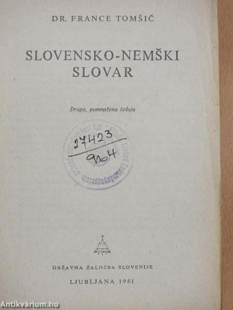 Slovensko-Nemski Slovar