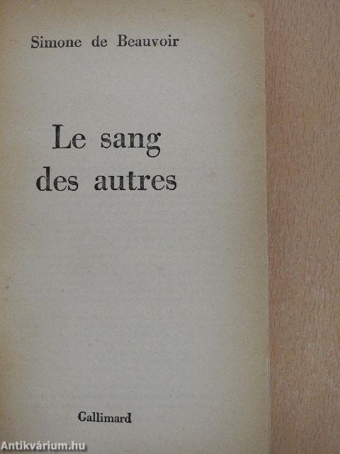 Le sang des autres