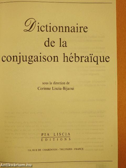 Dictionnaire de la conjugaison hébraique