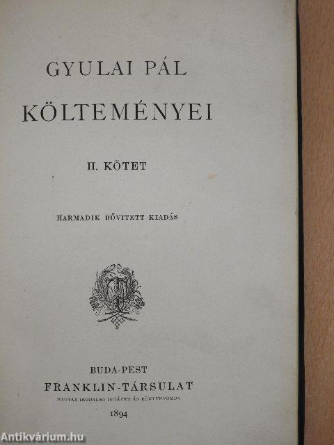 Gyulai Pál költeményei II.