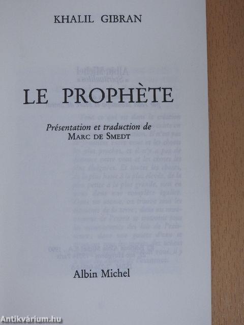 Le Prophéte