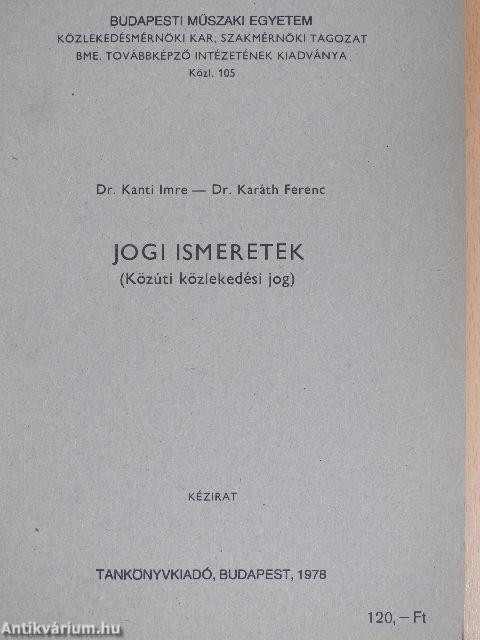 Jogi ismeretek