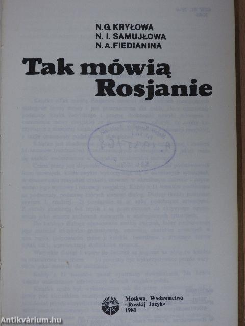 Tak mówia Rosjanie