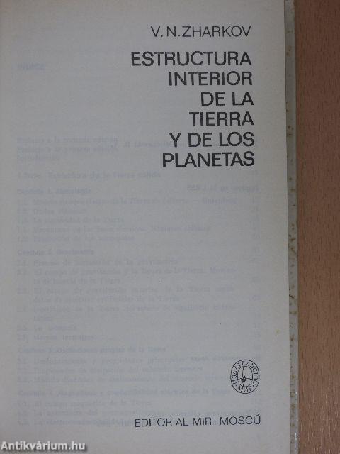 Estructura Interior de la Tierra y de los Planetas