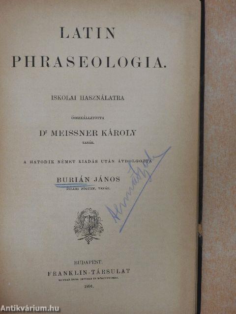 Latin Phraseologia