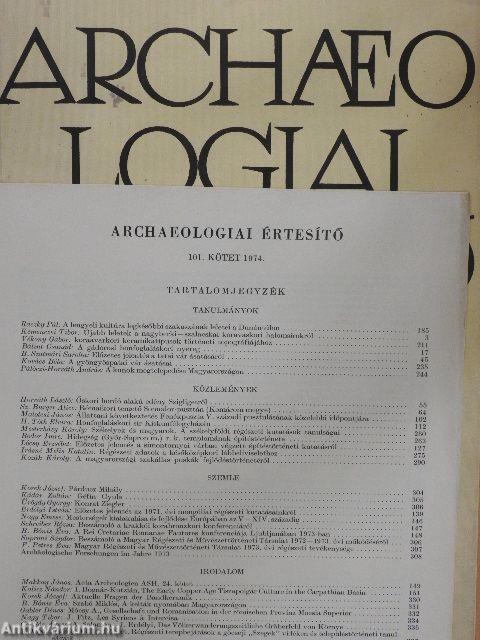 Archaeologiai értesítő 1974/1.