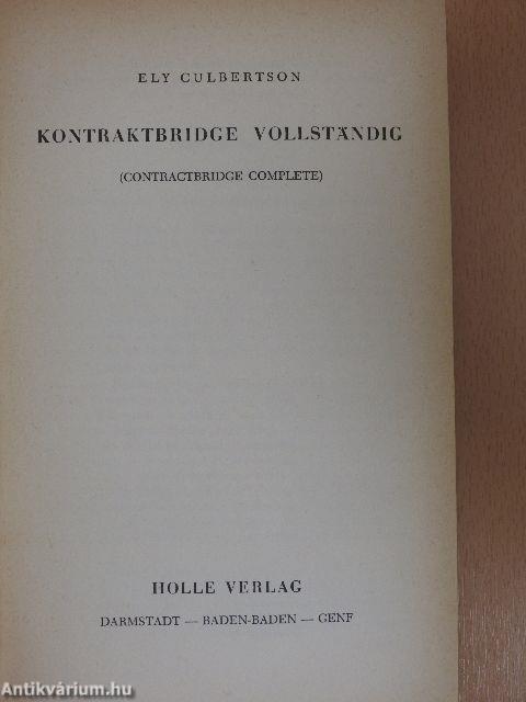 Kontraktbridge Vollständig