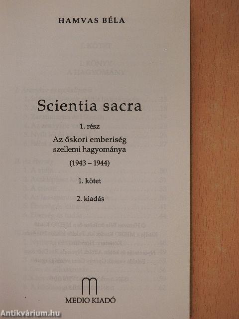 Scientia sacra I-III.