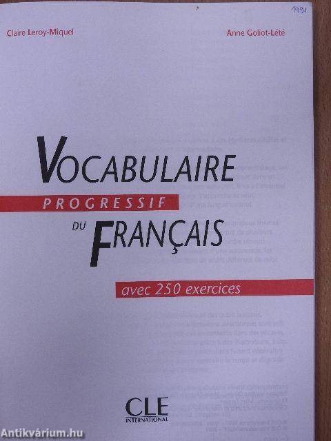 Vocabulaire progressif du Francais - Niveau intermédiaire