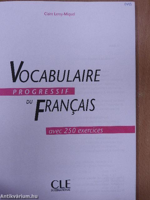 Vocabulaire progressif du Francais - Niveau avancé