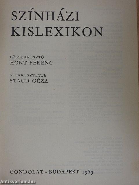 Színházi Kislexikon