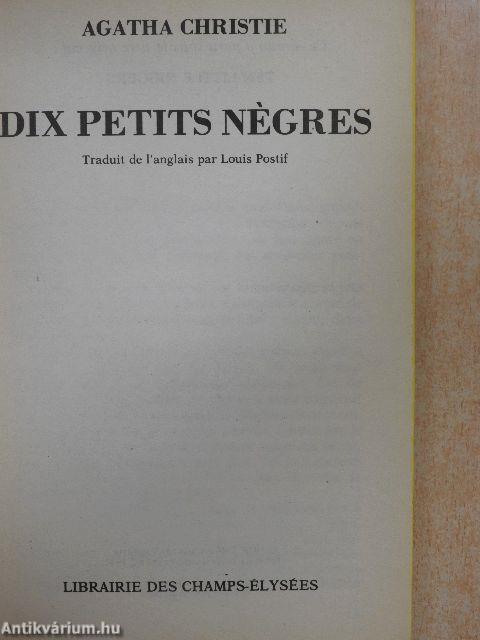 Dix petits Négres