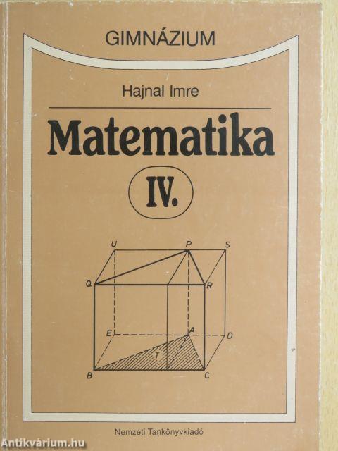 Matematika IV.