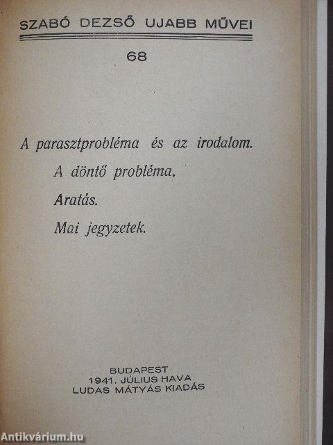 Szabó Dezső ujabb művei 57., 59-60., 66-68.