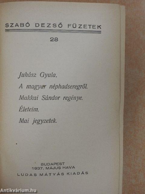 Szabó Dezső füzetek 28-30/Szabó Dezső ujabb művei 31-35