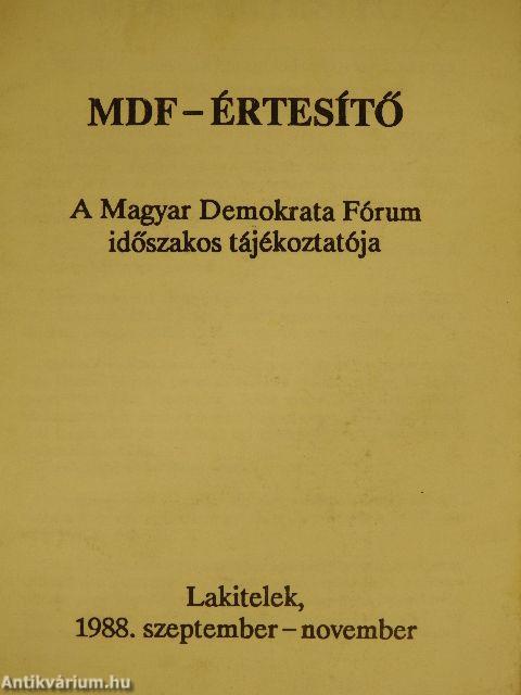 MDF-Értesítő