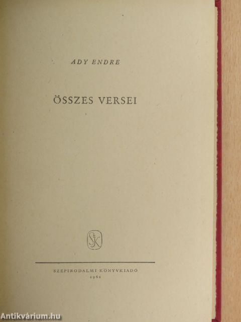 Ady Endre összes versei I-II.