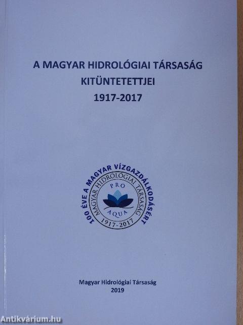 A Magyar Hidrológiai Társaság Kitüntetettjei