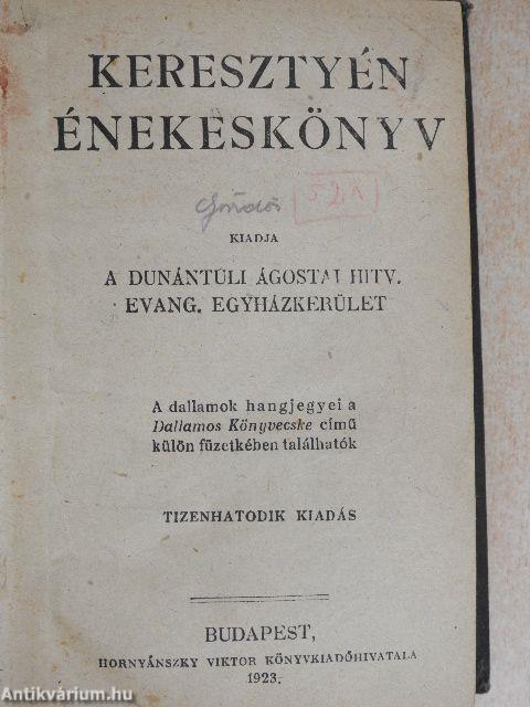 Keresztyén énekeskönyv