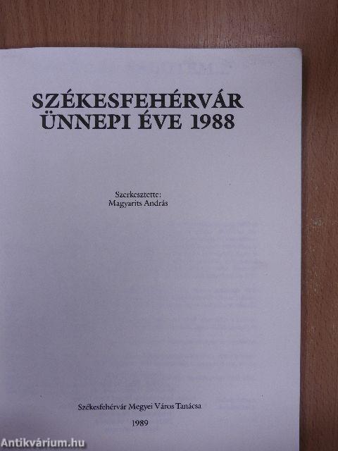 Székesfehérvár ünnepi éve 1988